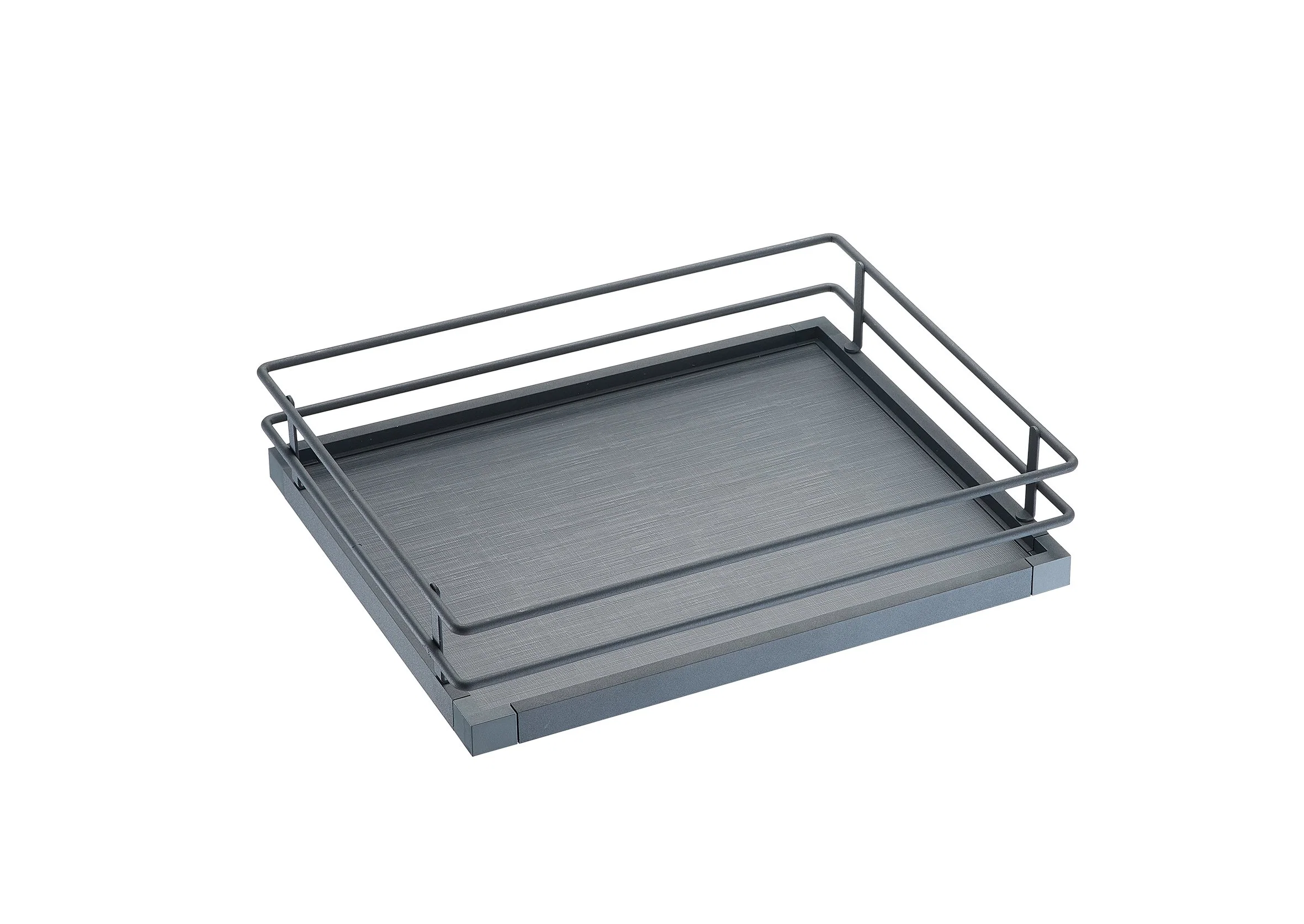 Wellmax Système de rangement de cuisine Panier pour meuble d'angle aveugle Tiroir coulissant Quincaillerie de meuble Fermeture douce Revêtement en poudre Panier d'angle magique.