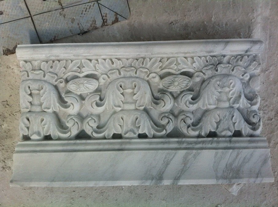 Carara White Unpolished Carving Marble for Garden Decoration