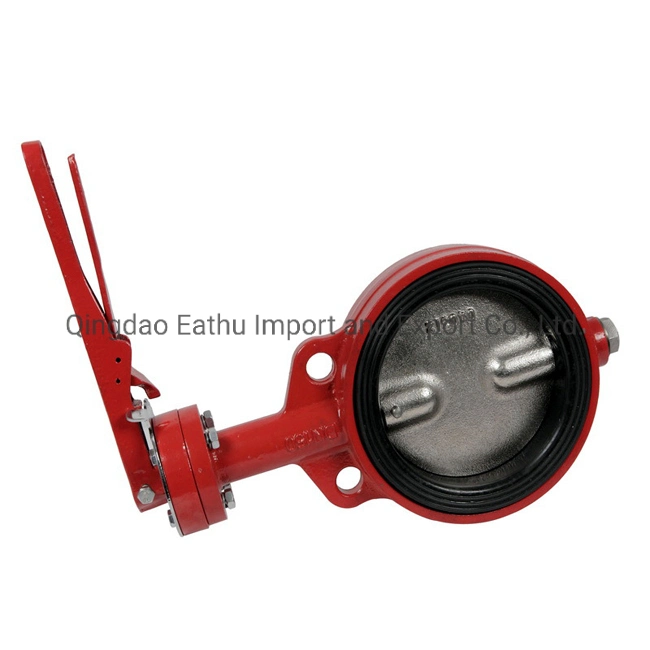 Ductile Iron Cast-Iron Stainless-Steel Seat Wafer Lug Type Double Flange Wafer Lug Butterfly Valve