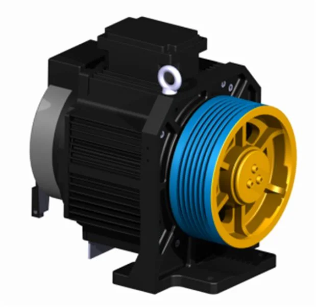 Elevator Spare Parts for Elevator Traction Machine 320kg 450kg 630kg Wtd2-P Gearless Motor From China