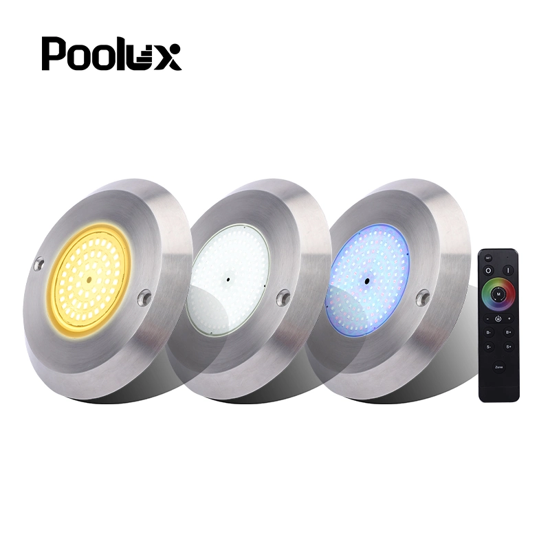 O mais recente conjunto de 2022 Design de 6 W, ultraleve, subaquático Luz de piscina LED fina de aço inoxidável de 10 mm 316