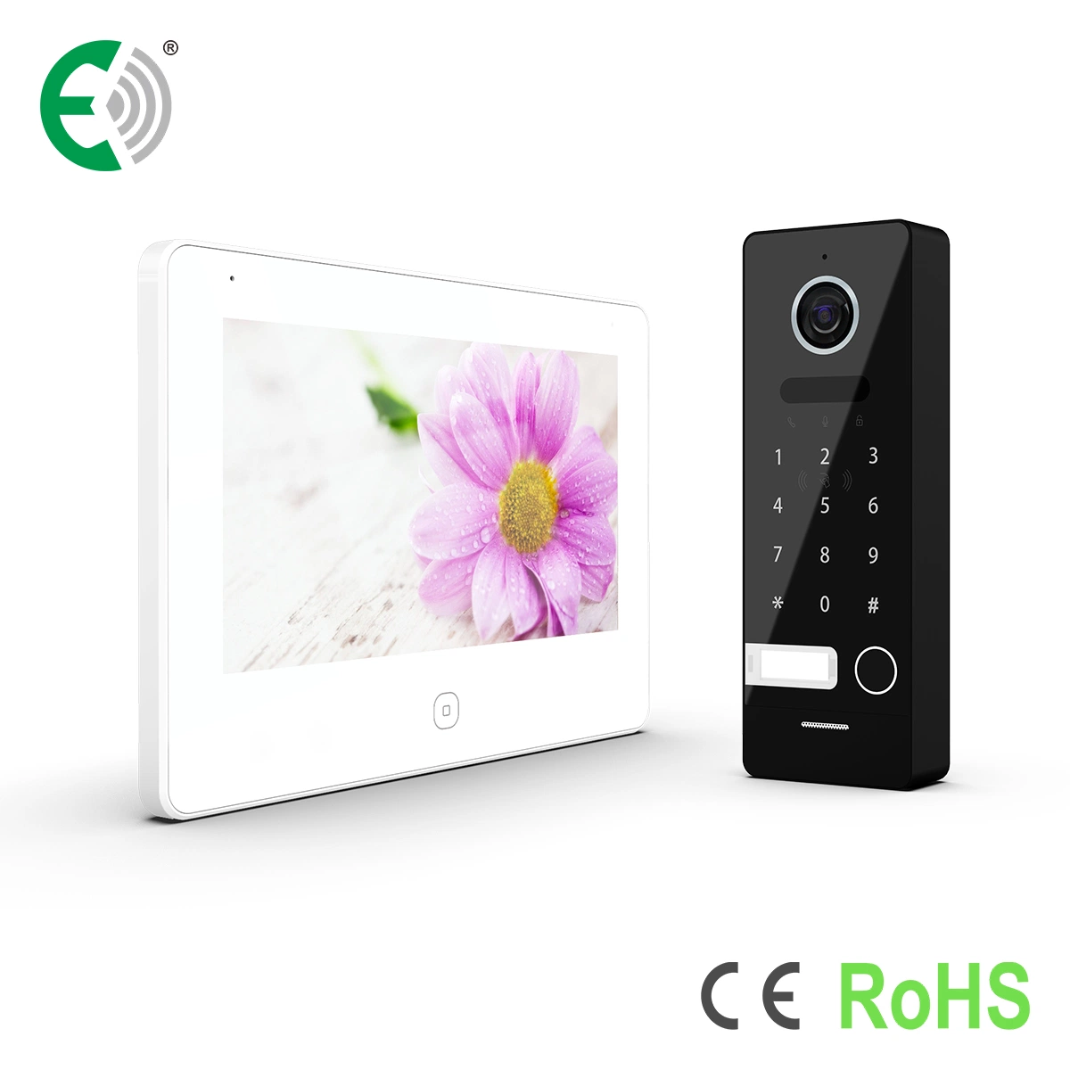 2 Wire IP&WiFi Video Doorphone with Touch Screen Home Use