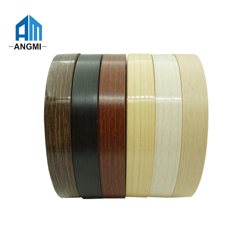 PVC Edge Banding High Glossy/Embossed/Matt/Textured Furniture Parts Customize Plastic PVC Banding Tape Edge for Furniture and Wood Machine