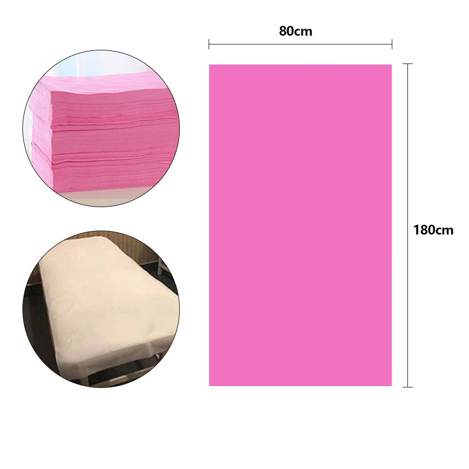 Supply Disposable Nonwoven Bed Cover Roll 100%PP Pppe Spunbond Non Woven Fabric Waterproof Oilproof Sweatproof Bed Sheet Products for Beauty Salon SPA Club