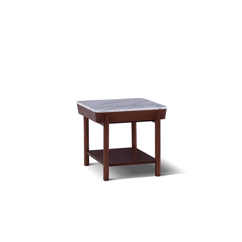 Nordic Living Room Sofa Side Table Simple Modern Small Coffee Table Apartment Home Furniture Two Layer Tea Table