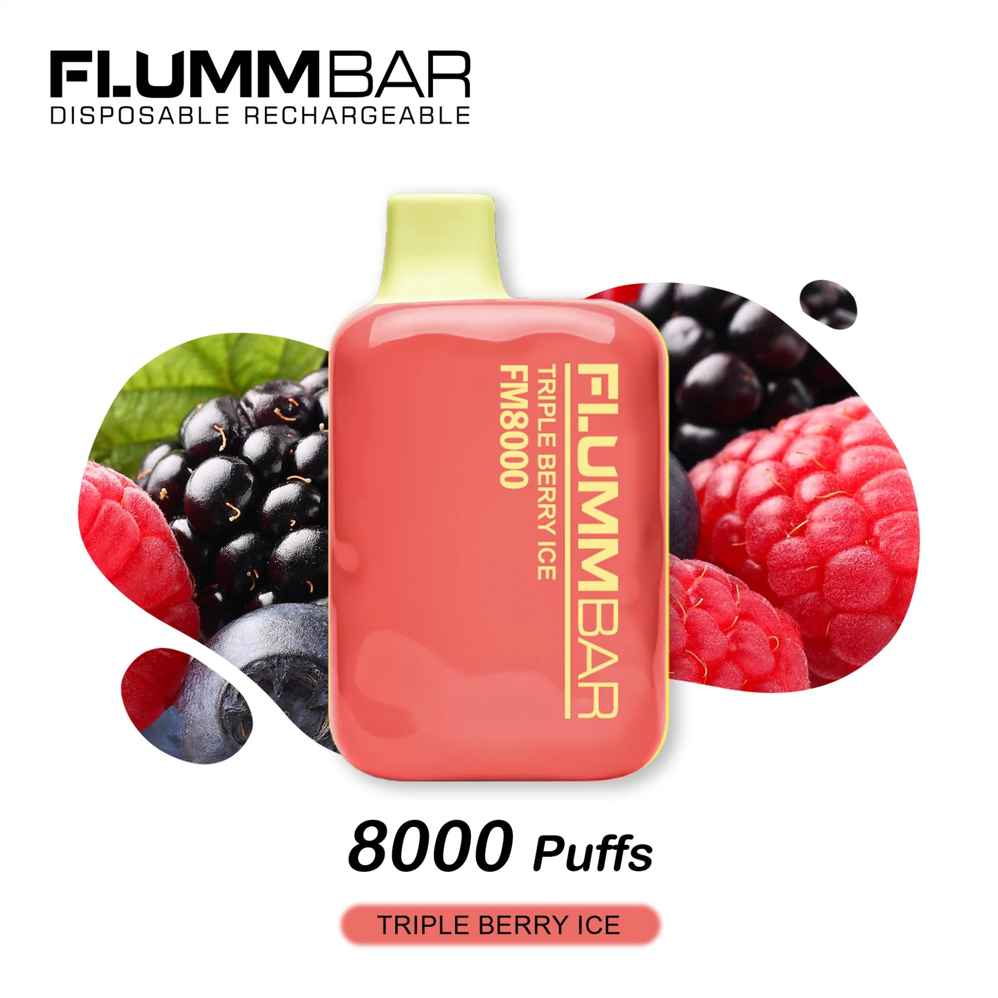 Nuevo Vaper de llegada Gran Puff 8000 Venta caliente E Cigarette China Wholesale/Supplier I VAPE Fluum Bar 8000 mejor 5000 Puff Vaporizador desechable extra de gases Waka Bang VAPE Po