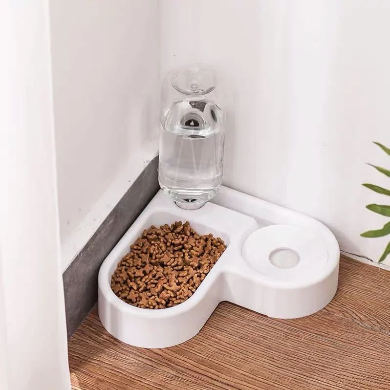 Novel Design Automatic Dog Cat Feeder and Water Dispenser Food Bowl