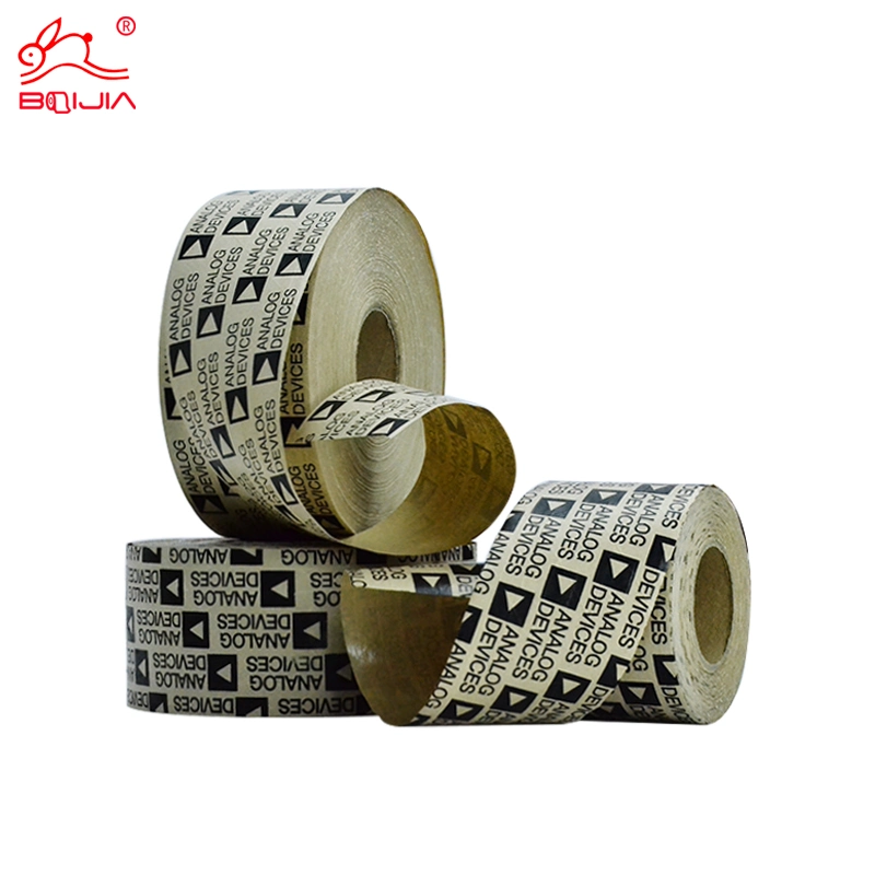 Fabricante de fita de embalagem de papel Kraft reforçada com Gummed castanho e impressa por encomenda