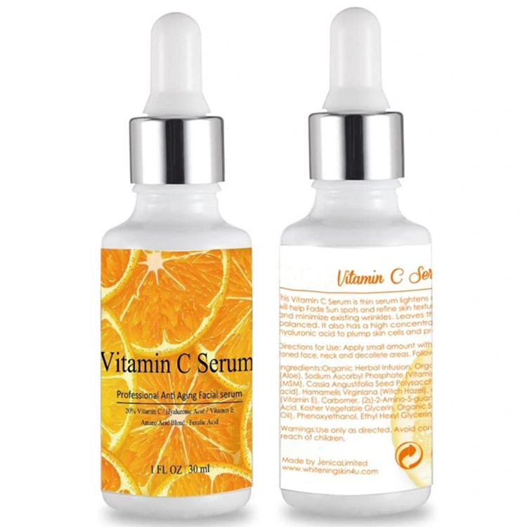 Organic Vitamin C Serum Repair Sun Damage Fade Age Spots Dark Circles Serum