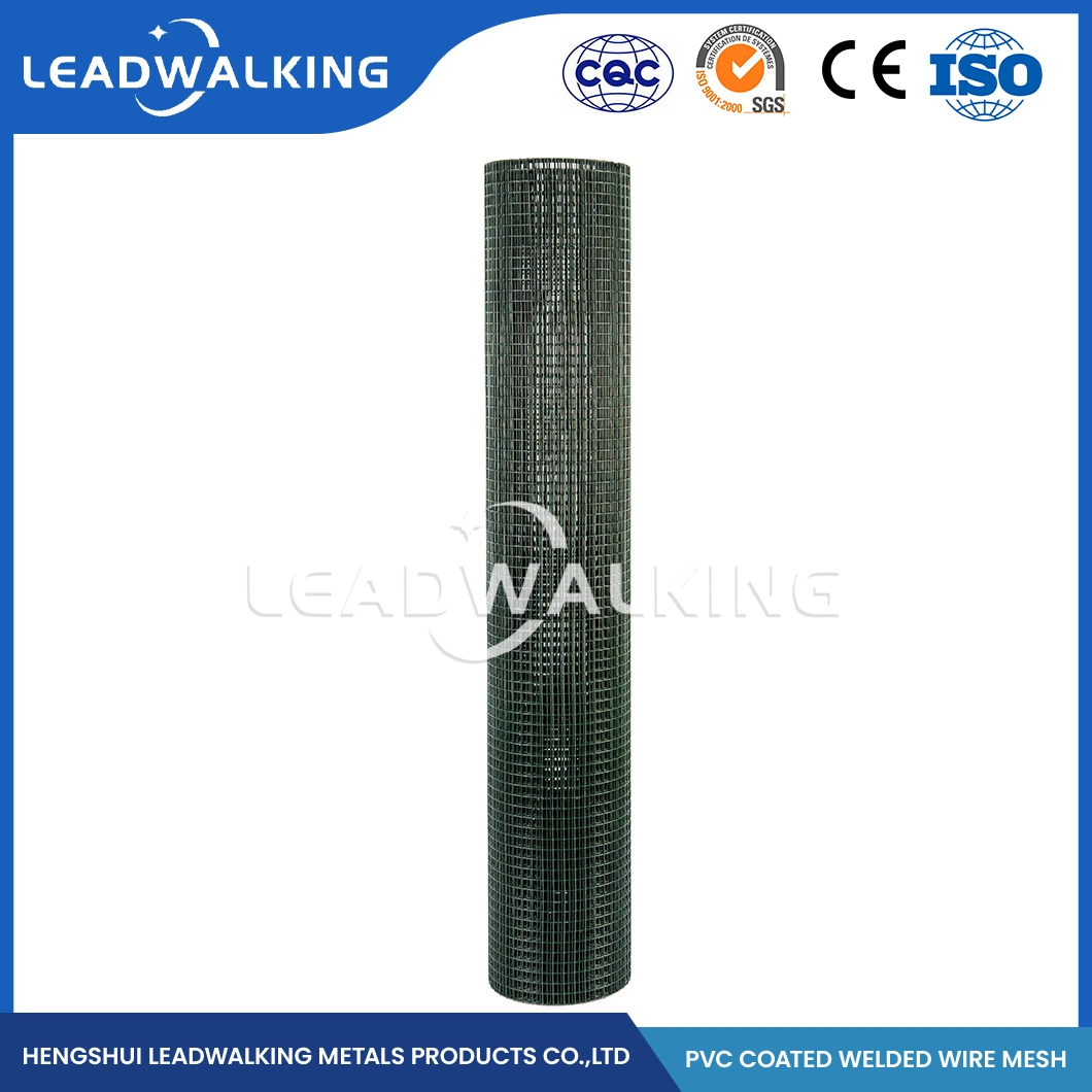 Leadwalking Welded Fence Panels Factory OEM Customized Protection Barrier Galvanized Welded Wire Mesh China 1"X1" Inch 1/2" PVC Coated Welded Wire Mesh