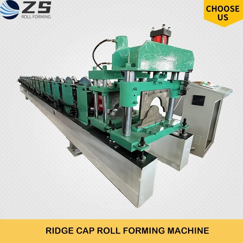 Roof Ridge Cap Press Machine /Metal Roof Tile Ridge Cap Making Machine