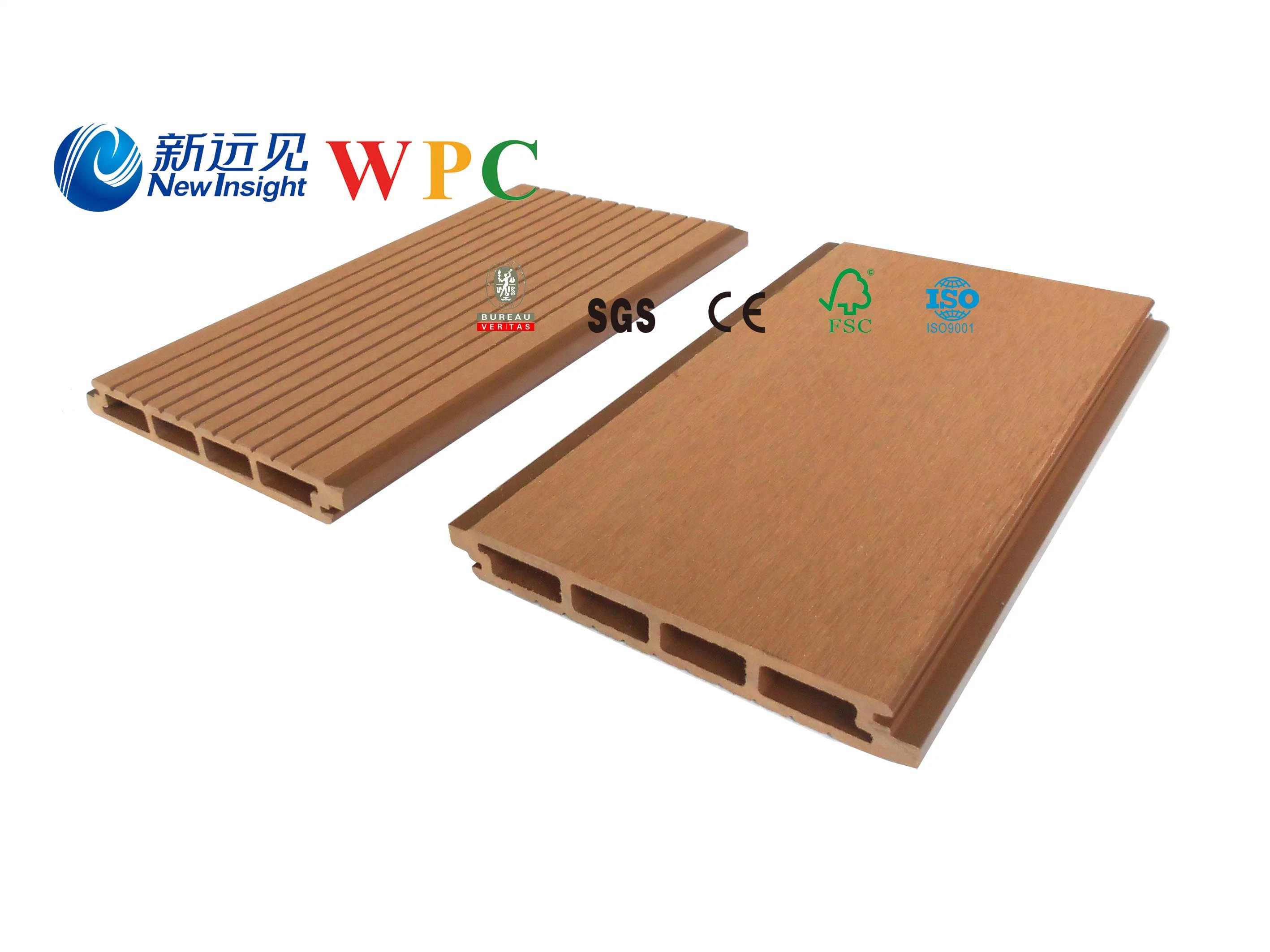 158*20mm WPC Wood Plastic Composite Exterior Wall Cladding