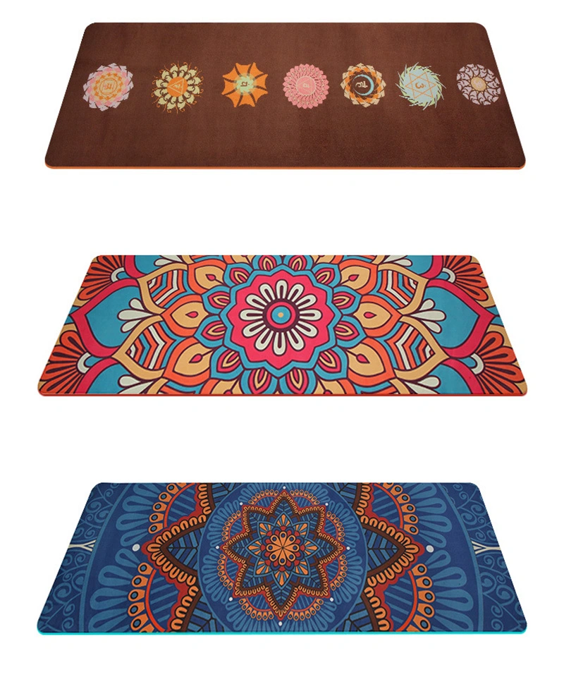 Yoga-Matte Wildleder Tie-Dye Non-Rutsch Fitness Gewicht Verlieren Schlank Aerob Yoga Pad Camping Übung Massage Pilates Gym Sport Mat Esg13021