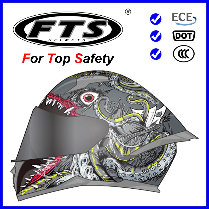 2023 نموذج جديد Full Face Helmet Dp816 مع الشهادات DOT واللجنة الاقتصادية لأوروبا R 22.06