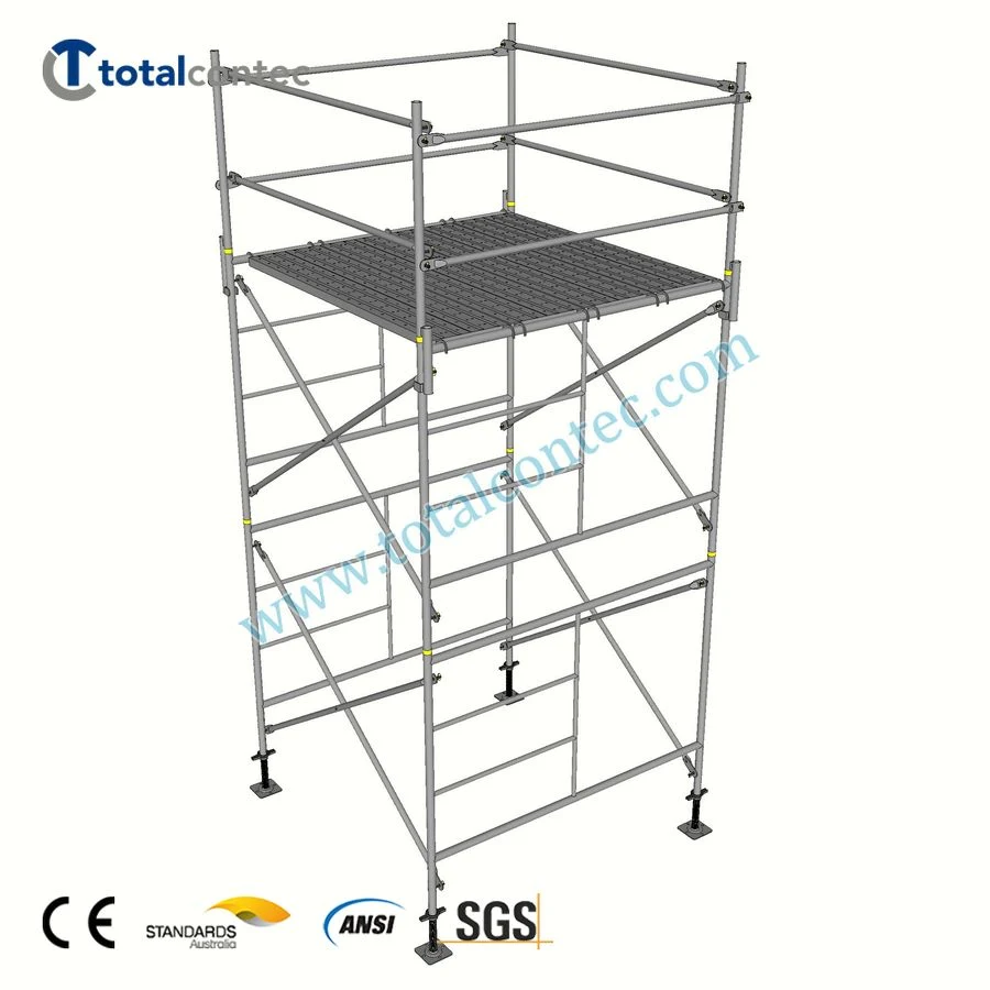 Steel Hot DIP Galvanized Ladder H Frame Scaffolding Sets for Construction Building