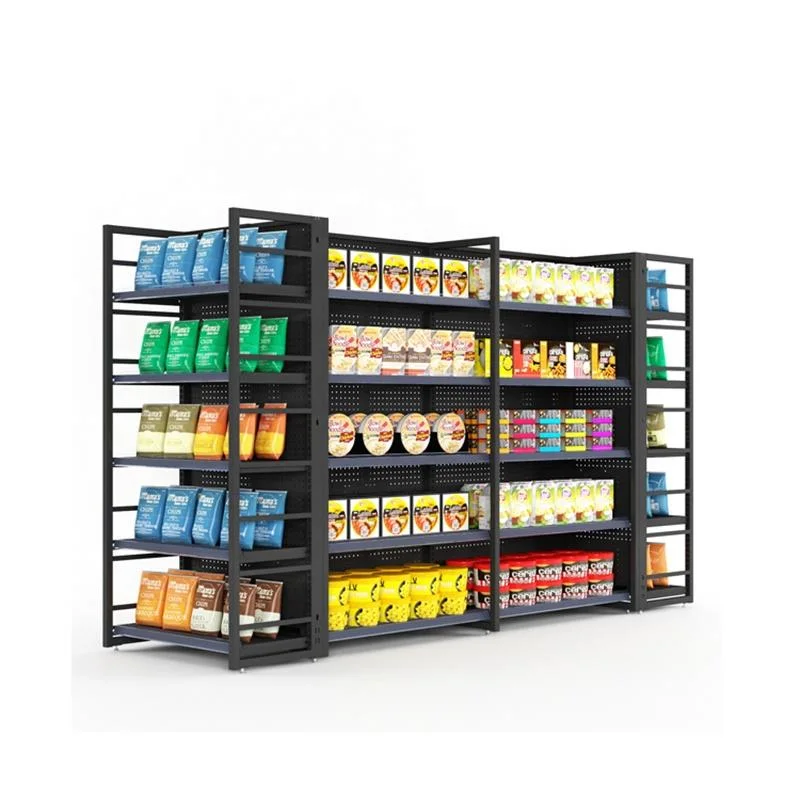 Magasin de détail Rack Supermarché gondole gondole/rayonnage magasin étagère Présentoir en métal de l'équipement de supermarchés en rack