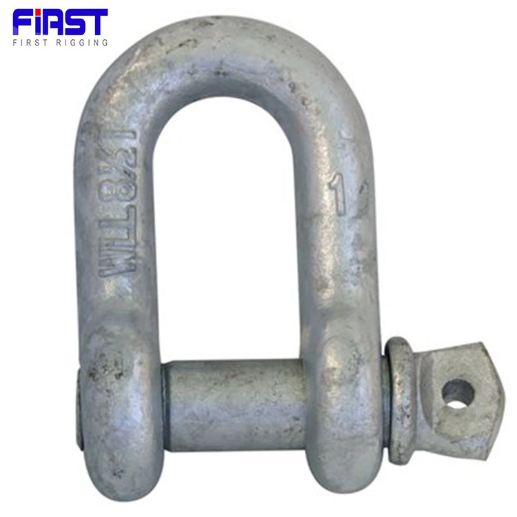 Us Type Anchor Chain Alloy Steel Drop Forged G210 Straight D Shackle