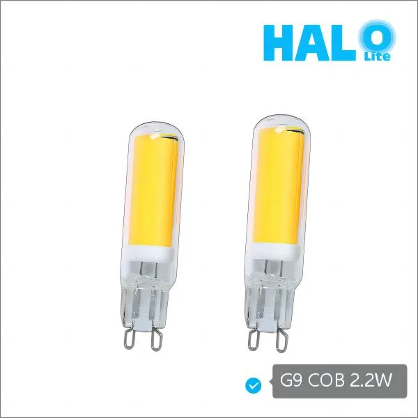 Halolite G9 2,2W Alta disipación de calor Chandelier de cristal duradero no atenuable Luz LED