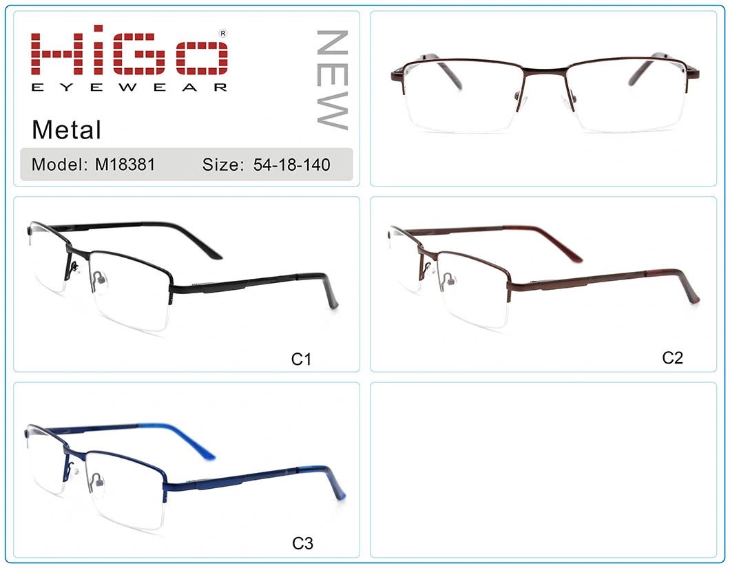 China Manufacturer Fashionable Stock Metal New Optical Frame