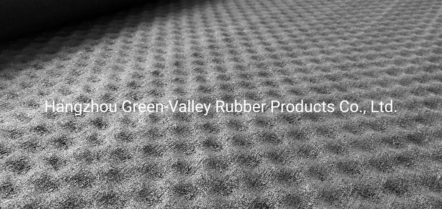 La moquette Underlayment isolation acoustique du bruit personnalisée en usine tapis en caoutchouc isolant/tuiles de caoutchouc