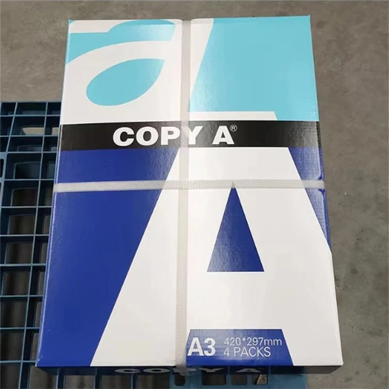 Papel de copia de alta calidad A4 500 hojas 70gsm 75gsm A4% pulpa de madera 80gsm 100 papel