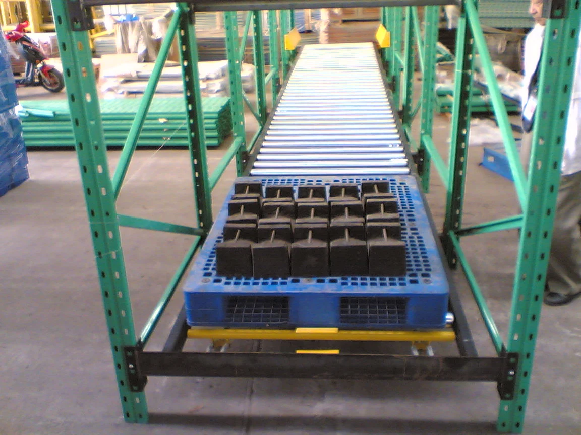 Gravity Rack Steel Roller Type Track First in First out Heavy Gravity Racky System