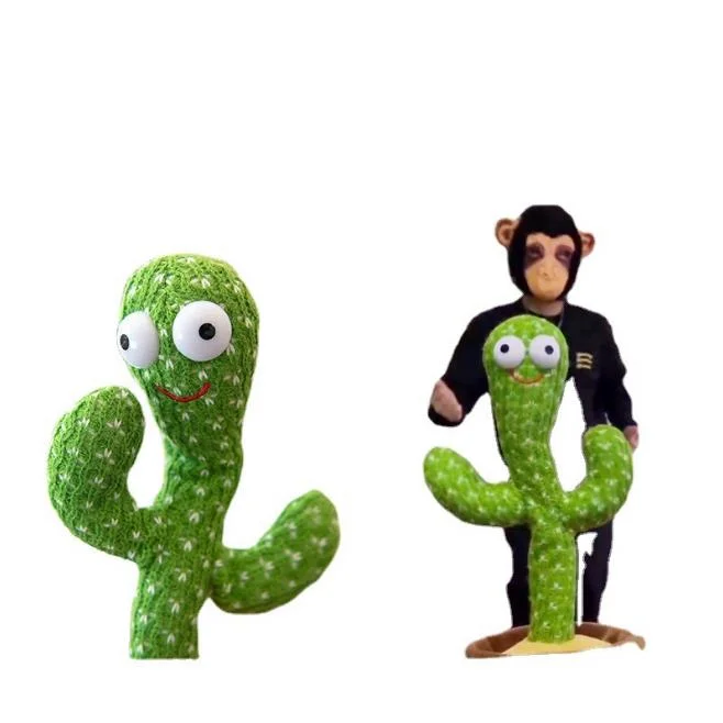 La danse de gros cactus jouet en peluche secouer le chant électrique drôle Doll Kids au début de jouet éducatif Cactus