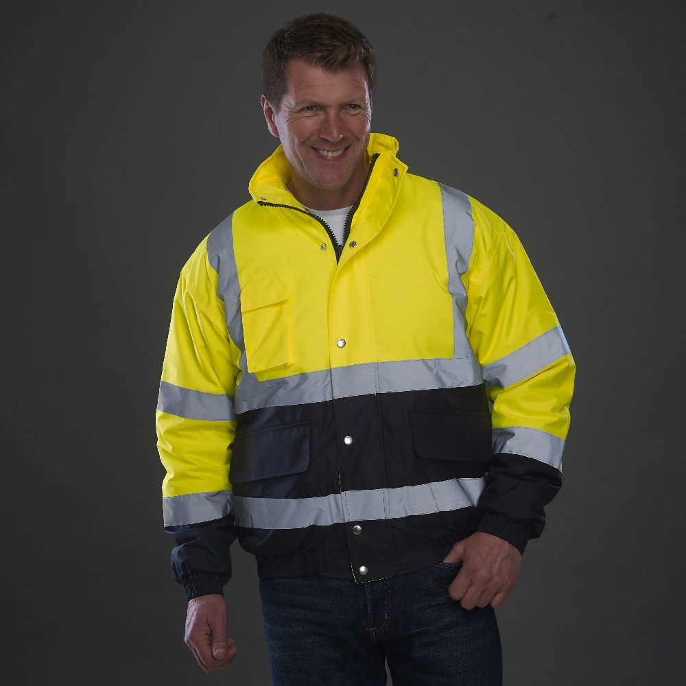 Big Heavy Waterproof Reflective Winter Windproof Reflector Workwear Safety Jacket