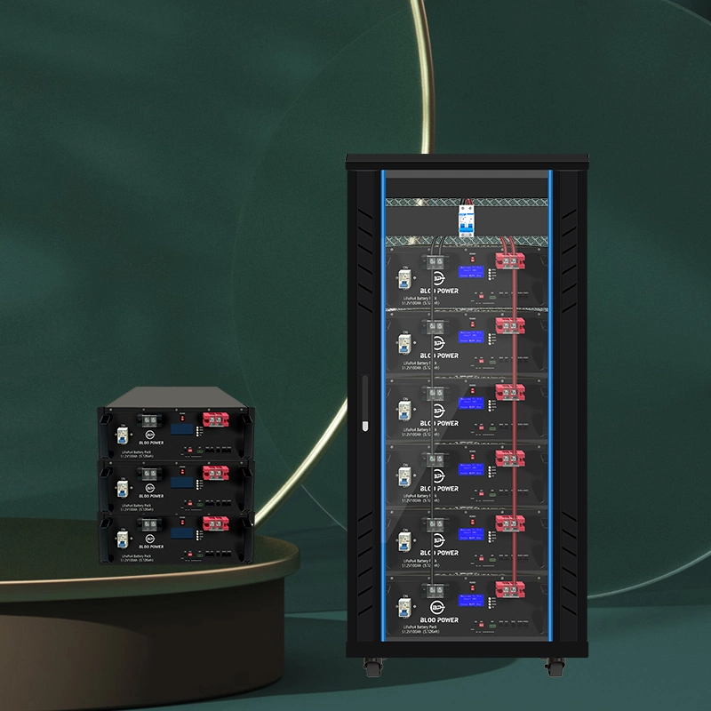 Bloo Power Lithium-Ionen-Batterie Lithium-Ionen-Inverter Station Heimgebrauch Ladegerät Lange Lebensdauer Schnell Laden Solar Energy System Bank