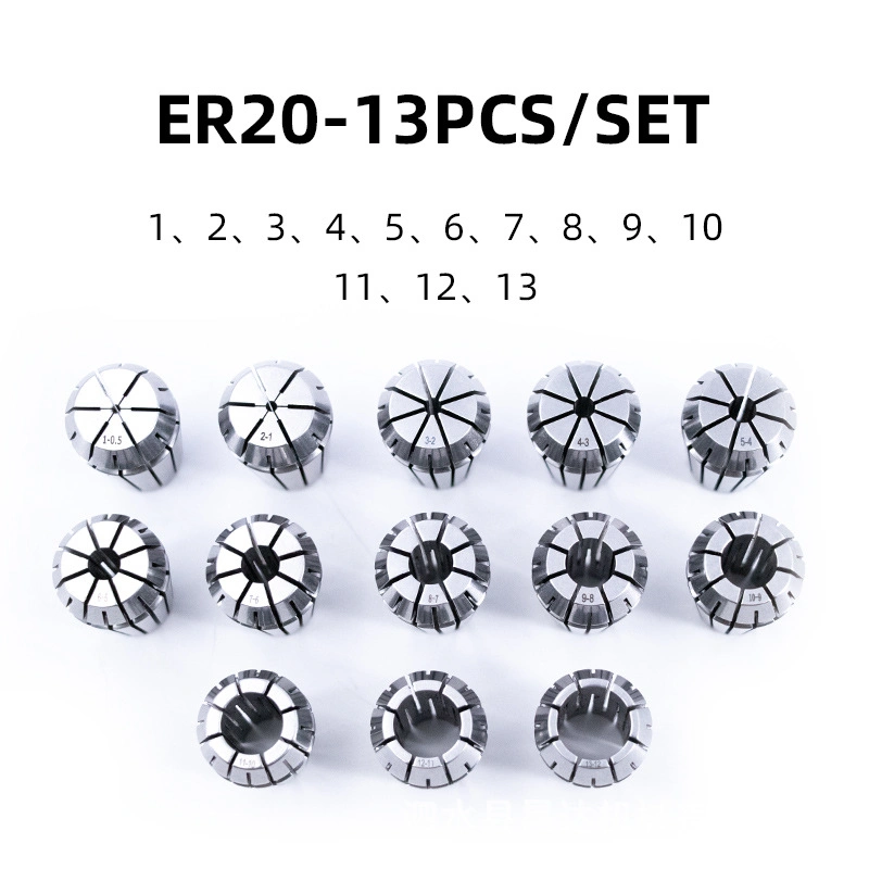 Good Quality Er 20-13PCS Spring Collet Engraver Accessories for Er Steel Collet Chuck CNC Lathe Milling Machine