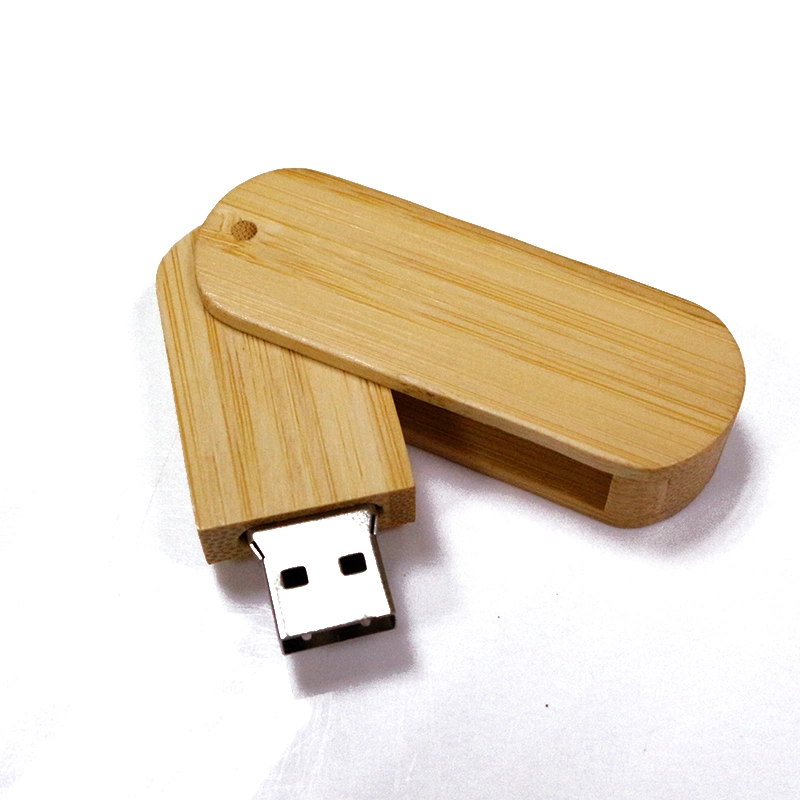 Walnut Bamboo Rotating Wooden Promotional Gift USB Disk USB Flash Drive USB Pen Drive with Logo