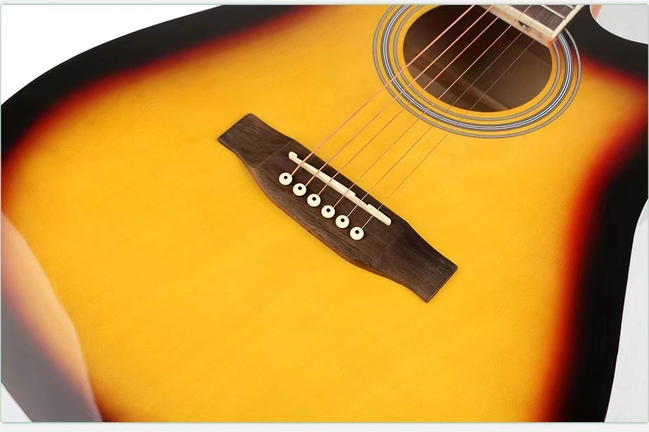 Best Selling China Manufacture Colorful Folk Acoustic Guitar