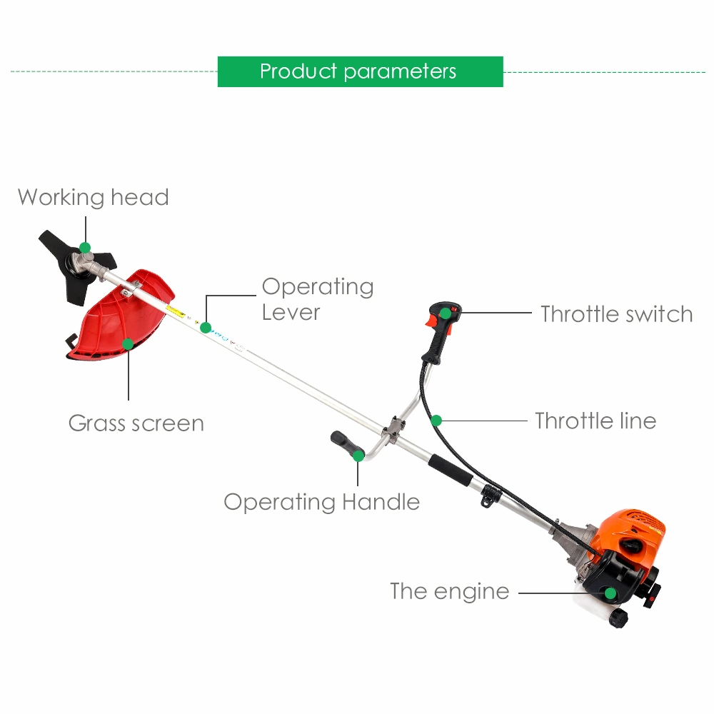 Garden Machine Lawn Mower 2 Stroke 42.7cc Petrol Brush Cutter