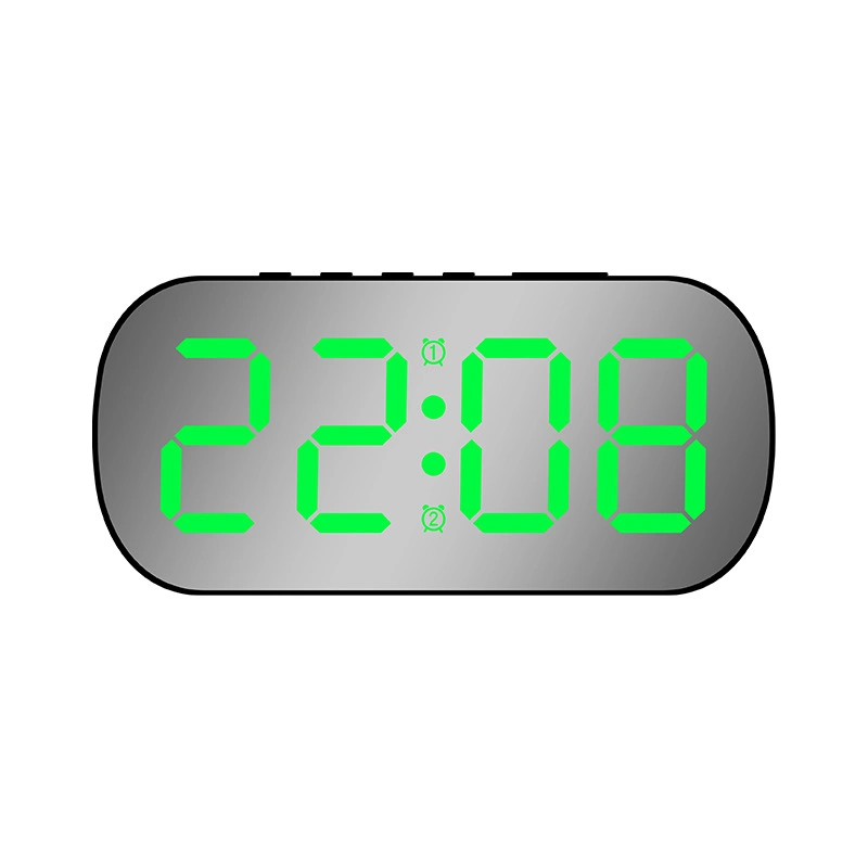 Ins LED Digital Display Electronic Clock Mirror Digital Desktop Small Alarm Clock