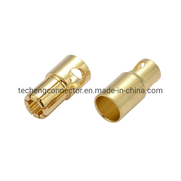 Standard Bullet Plug 3.5mm Banana Socket Banana Plug for Audio Speaker Plug