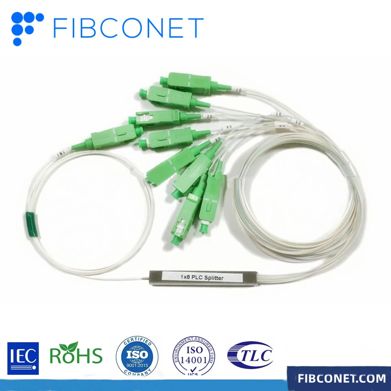 FTTH Sc/FC/St Fiber Optic ABS Box PLC Splitter