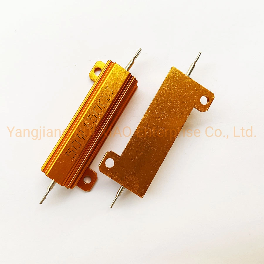 Rx24 Gold Aluminum Shell High Power Resistor 50wr150j/50W150&Omega; J Power Metal Car Resistor, Automotive LED, Light