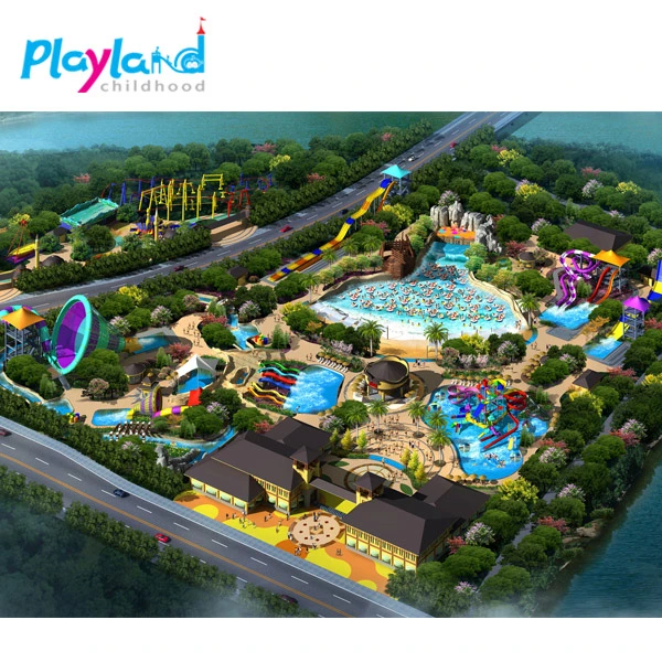 Cheap Price Used Water Play Equipment Lazy River Factory