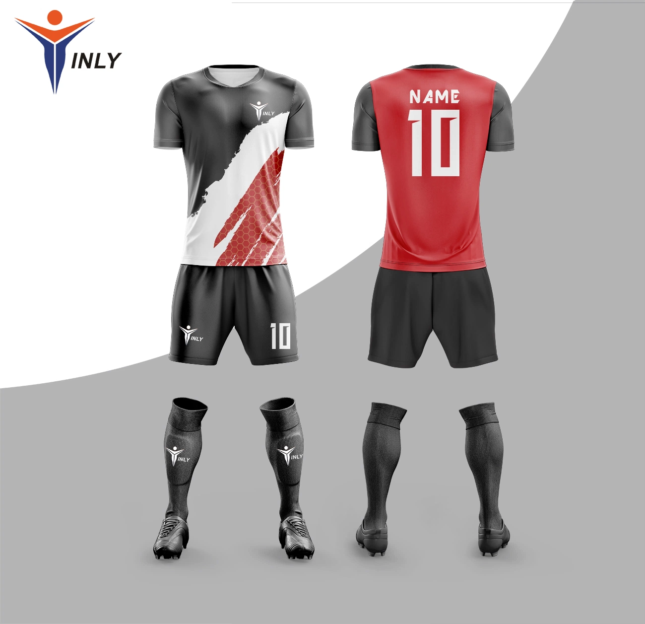 Форма сборной футбольного джерси с логотипом FACTORY Custom Football Shirt Имя