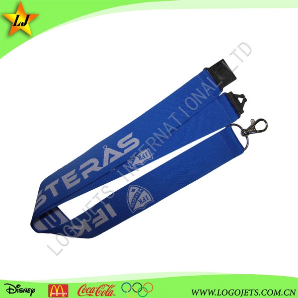 Custom Design Printed Polyester Sublimation Woven Lanyard with Badge Holder