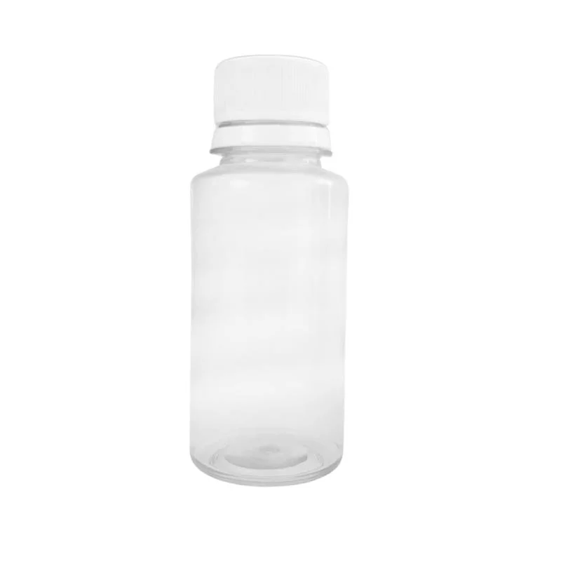 Leer transparent 100ml Saft Getränk Getränke Mineralwasser Flasche mit Kunststoffdeckel