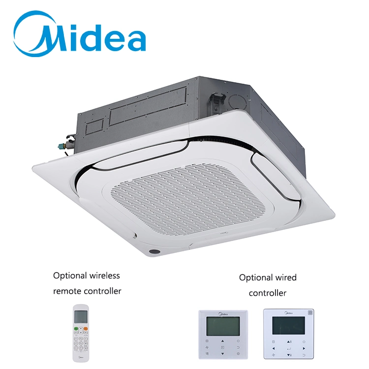 Midea el flujo de aire de 360 grados 9600 BTU Vrf Vrv tipo casete con eficiencia energética del sistema de aire acondicionado comercial nacional