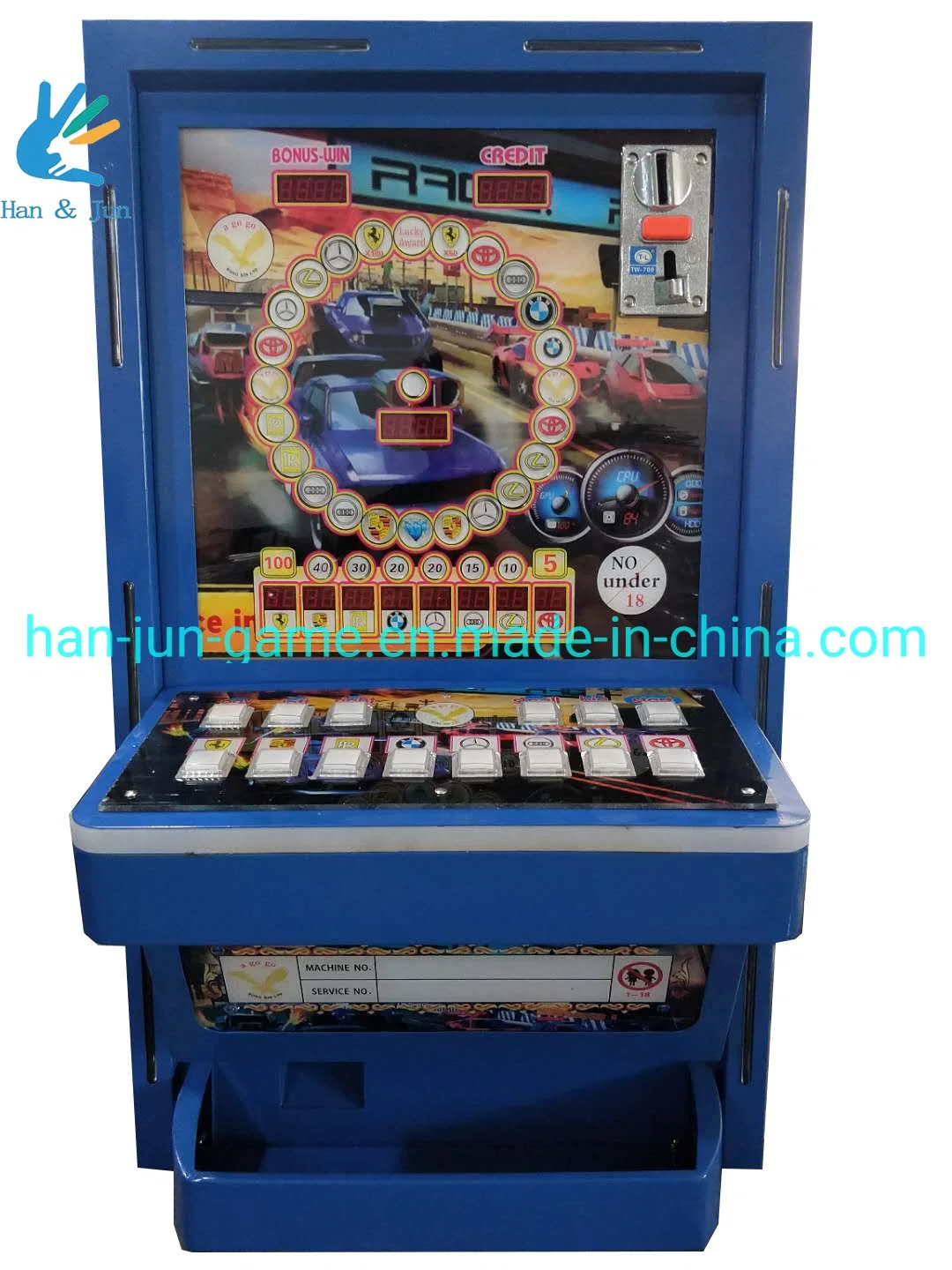 L'Afrique Hot Sale Coin exploité Glambing Casino Slot Machine de jeu d'Arcade