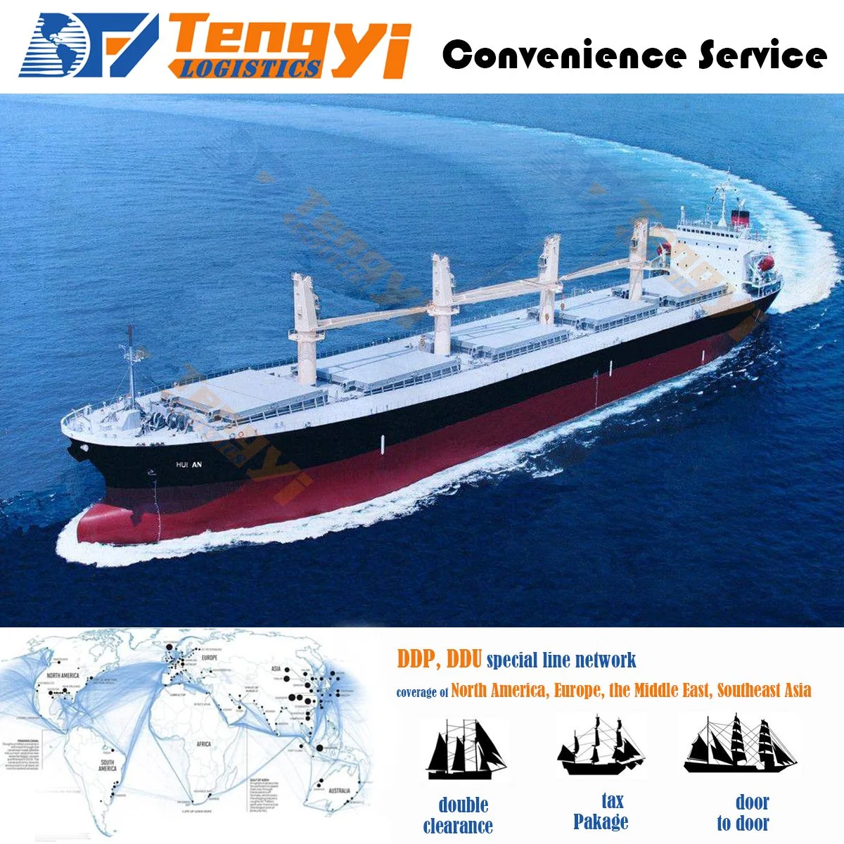 Tiptop Shipping Agent in Shenzhen Sea Freight DDP Shipping Service From China to Orleans/Nantes France