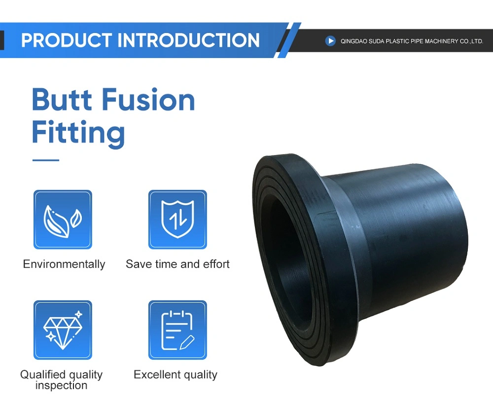 HDPE Inch ASTM Butt Fusion Fitting Equal Tee, Cap, Reducer, 45 Degree Elbow, 90 Degree Elbow, Cross Pipe Fittings