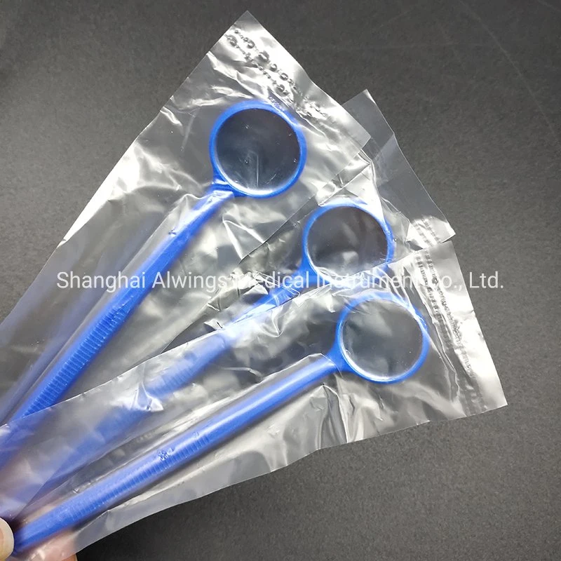 Dental Instruments Dental Disposable Mirror with Glass Lens Bag Packing