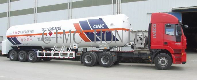 Cimc Cryogenic Anhydrous Ammonia LPG Gas Semi-Trailer Tanker Truck