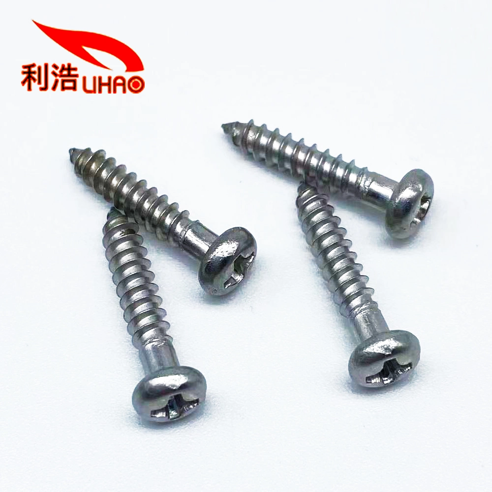 3*15 Vis en acier inoxydable 304 à tête Phillips/Crosss Pan/Round Head Self Tapping Screw