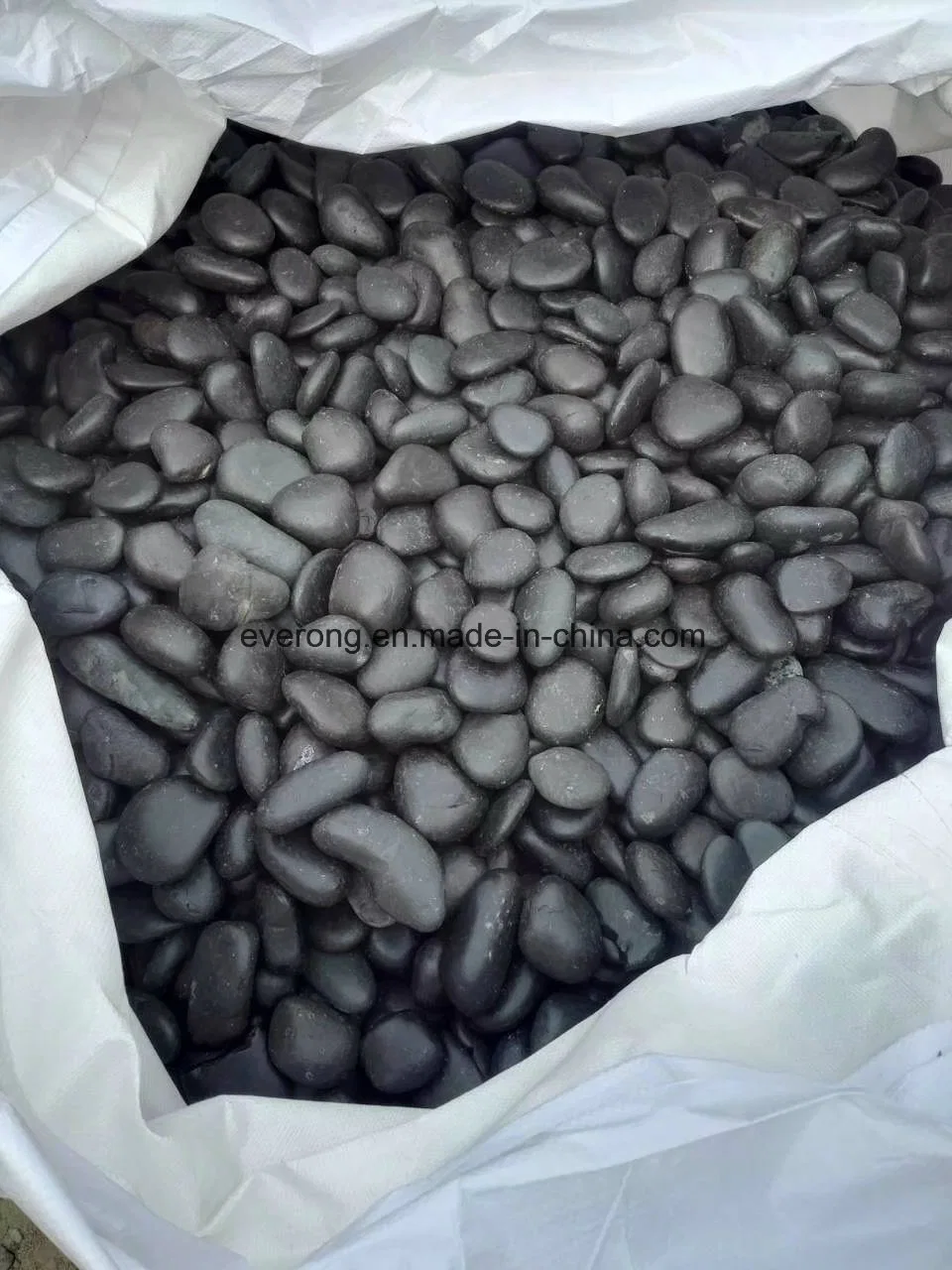 Popular Decorative Garden Black /White /Red/Yellow Stone Pebble