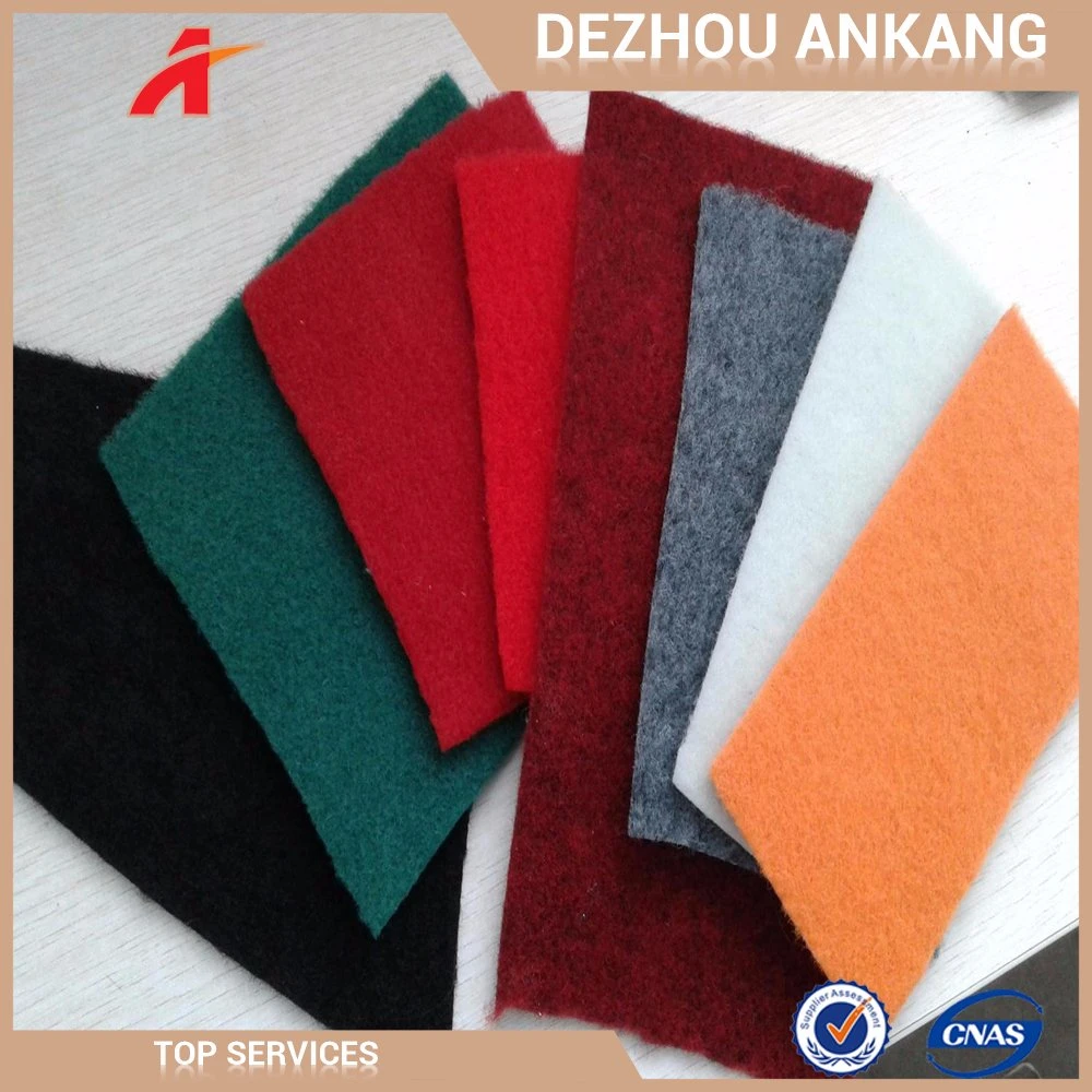 Popular Multi-Colour Soft Plain-Surface Velour Carpet Nonwoven Exhibition Carpet